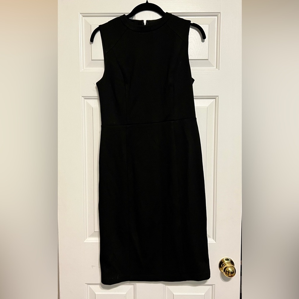 NWT Women’s Ann Taylor Loft Black Sheath Dress Size 10